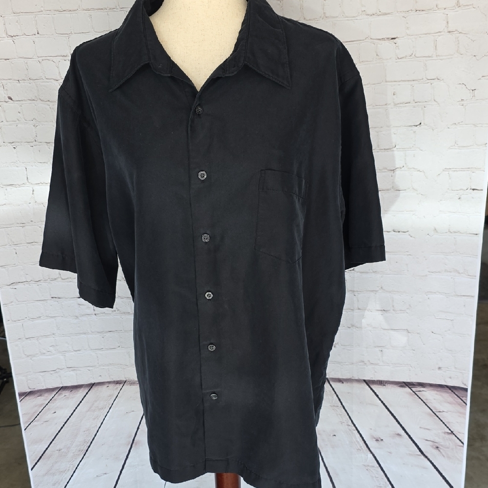 Classic Black Button Down Shirt for Women